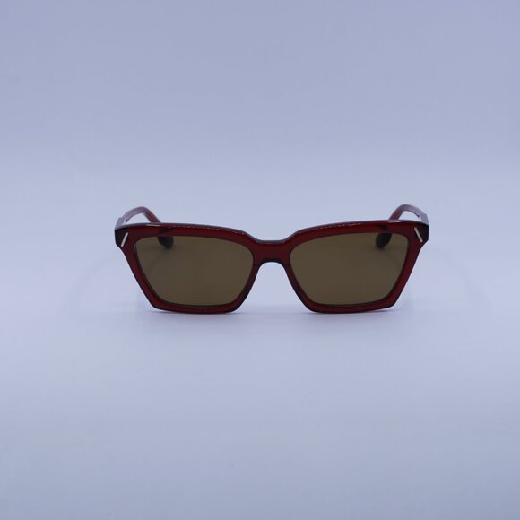 Victoria Beckham VB661S 610 Sunglasses Red Cat Eye Frame, Brown Lenses - Picture 2 of 8